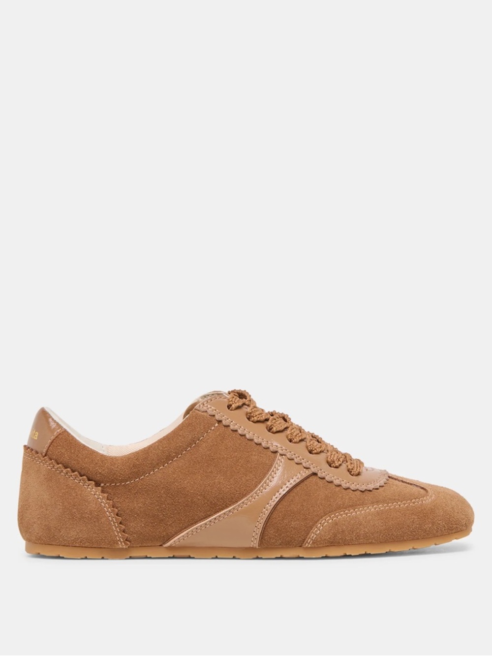 Women's Casual Suede Sneaker in Tan
